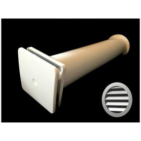 Вентиляционная установка Airone Клапан Инфильтрации Воздуха КИВ К1 100 0,5м с антивандальной решеткой