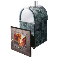 Дровяная банная печь Инжкомцентр ВВД Печь Калита М Арочная (чугунная с панорамным стеклом)