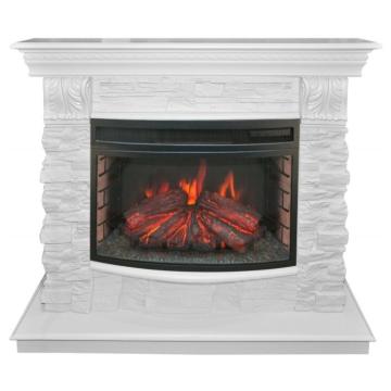 Электрический камин RealFlame Elford LUX 25 WT + FireSpace 25 S IR 