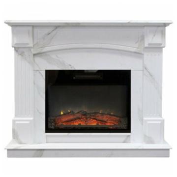 Электрокамин RealFlame Carolina Marble с очагом Kendal 24 WT-F512 мрамор белый 