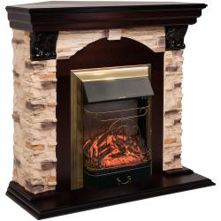 Электрокамин RealFlame Dublin Rock Corner AO с Majestic Lux brass S