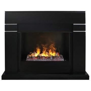 Электрокамин RealFlame Lindelse 26 BL 3D Cassette 630 + Black вставка 