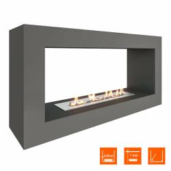 Биокамин SteelHeat FRAME ONE 900 серый (Стандарт)