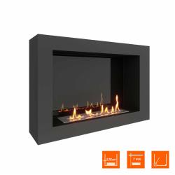 Биокамин SteelHeat WALL ONE 800 черный (Стемалит)