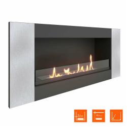 Биокамин в нишу SteelHeat LONG-V 900 Small (Стекло)